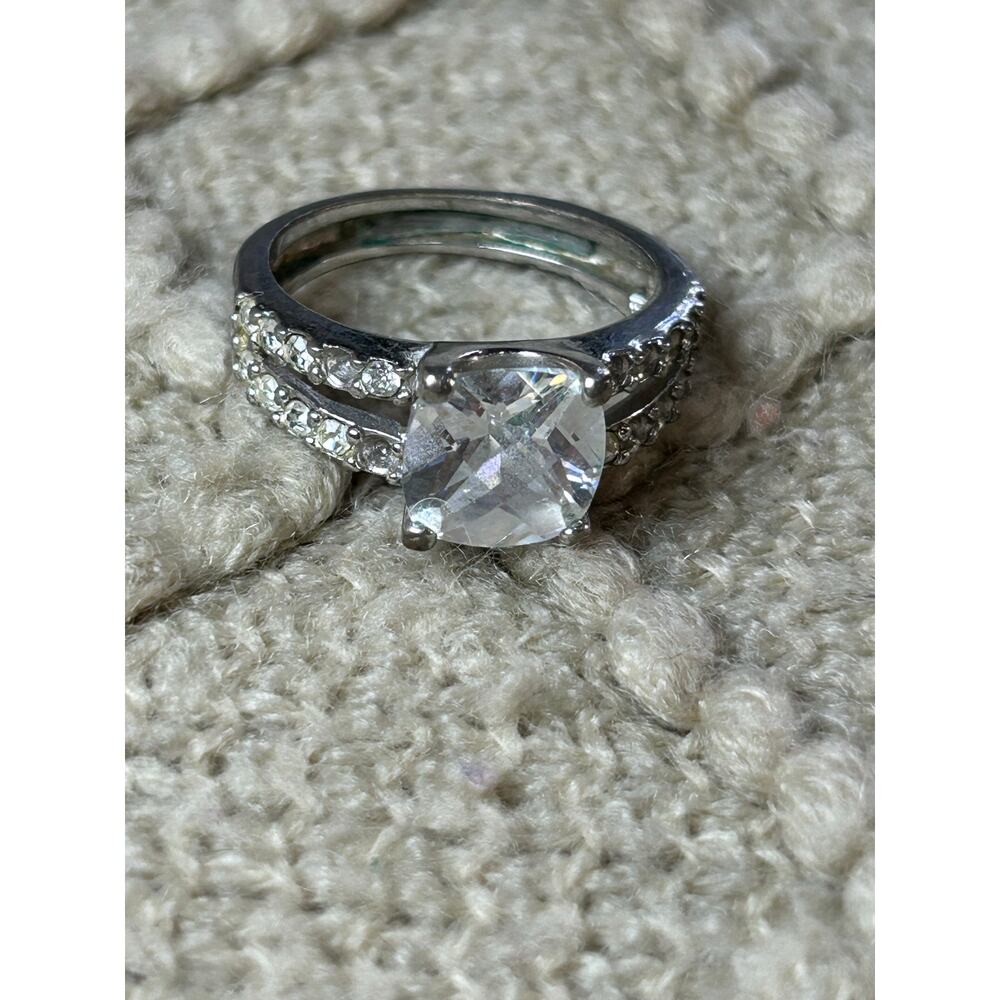Zandra Cushion Cut engagement statement ring